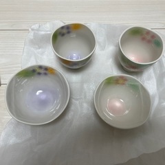 新品未使用 【織部 花かすみ 夫婦揃 木箱入り】 夫婦茶碗 ORIBE 陶器 和食器の画像