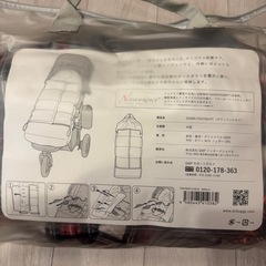 エアバギー　ダウンフットマフ　赤チェックの画像