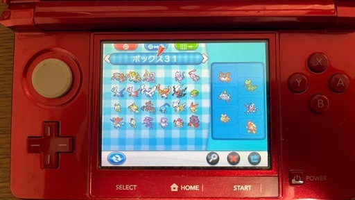 ポケモンXY全国図鑑を埋めたカセット＆3DS3DS
