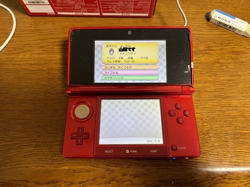 ポケモンXY全国図鑑を埋めたカセット＆3DS3DS