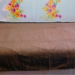 【新品】特大タオルシーツ/110×220cm（ダークブラウン）の画像