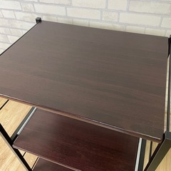 レンジ台　ブラウンの画像