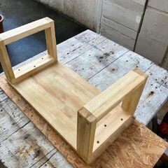 テーブル　①　ハンドメイド　集成材使用の画像