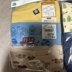 長袖ロンパース　肌着の画像