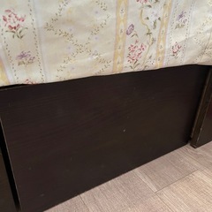 フランスベットのベットマット(シングル)と収納付きベットフレームの画像