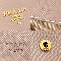 【極美品】PRADA プラダ サフィアーノ マルティック 折り財布 1MH523の画像