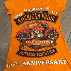 HARLEY-DAVIDSON110周年記念シャツ.ミルウォーキーで購入Tシャツ、半袖Tシャツ
の画像