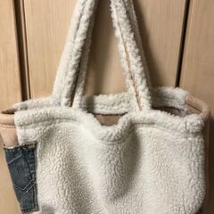 古着　モコモコバックの画像