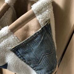 古着　モコモコバックの画像