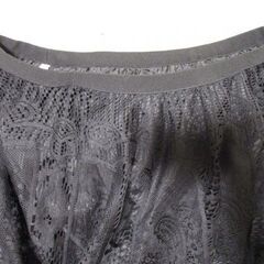 dinos so soon　総ニットレースロングスカート　L　断捨離中！の画像