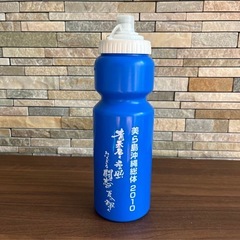 新品　アクエリアス スクイズボトル ブルー スポーツ ドリンク 水筒　2010沖縄総体記念品の画像