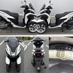 ⭐️トリシティ125低燃費FI⭐️プラグ・グリップ新品交換快調⭐️125cc原付2種スクーター⭐️の画像