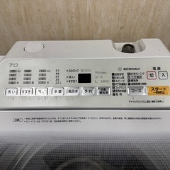74○送料設置無料　18年製　Panasonic洗濯機  7㌔　冷蔵庫　安いの画像
