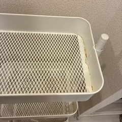 ニトリ　スチール　三段ワゴンの画像