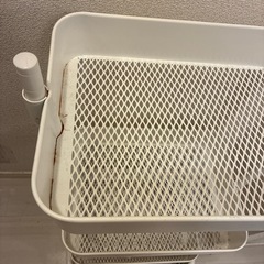 ニトリ　スチール　三段ワゴンの画像