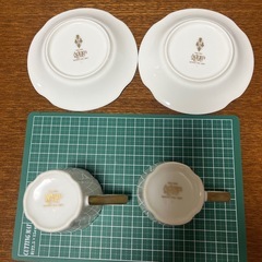 アダム＆イブのコーヒーカップ＆ソーサー　　の画像