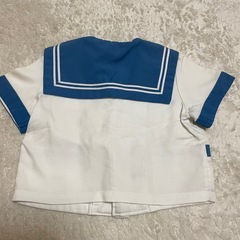 つくば市認定こども園★栄幼稚園★夏用制服★セーラー★120★リサイクルおさがり女の子男の子入園準備洗い替えの画像