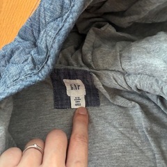 GAP くま耳キルティングアウター 0-12ヶ月 グレーの画像