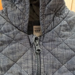 GAP くま耳キルティングアウター 0-12ヶ月 グレーの画像