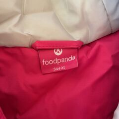 [未使用] foodpanda フードパンダ 厚手 フード付きジャンパー XLの画像