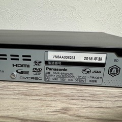 パナソニック　ブルーレイレコーダー　録画機　　　の画像