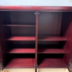 アンティーク家具　ガラスキャビネット の画像