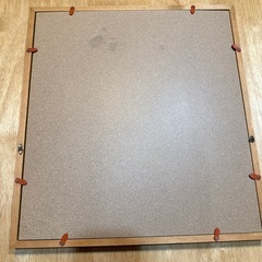 御色紙額 木製 金縁付き 約41×38.5の画像