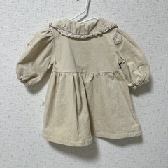 〈海外ベビー服〉コーデュロイ襟付きワンピース 80サイズの画像