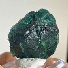 344ct 巨大 宝石質 エメラルド ソ付き 鉱物 標本 原石 天然石　鉱物標本の画像