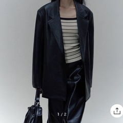 【韓国トレンド】レザージャケット✨2回着用のみ・美品！の画像