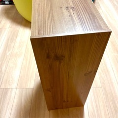 木目調カラーボックス３段の画像