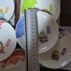 七福神　縁起柄　小皿　取り皿　7枚セットの画像