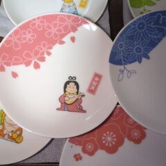 七福神　縁起柄　小皿　取り皿　7枚セットの画像