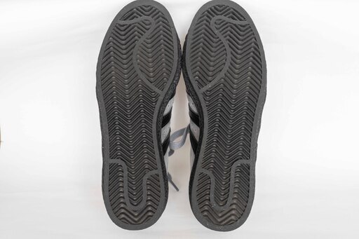 ほぼ新品 1回使用 Adidas SUPERSTAR 24.5cm グレー