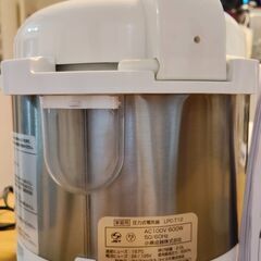 【美品】AL COLLE 電気圧力鍋 1.2L ホワイト（LPCT12W）2018年製の画像