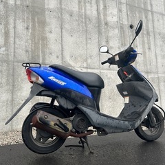 【実働】　2ストパワー!! カッコいい青色!! スズキ レッツ2 CA1PA 実動 安定 吹き上がりOK 原付 バイク レッツ CA1KA ZZ アドレスの画像