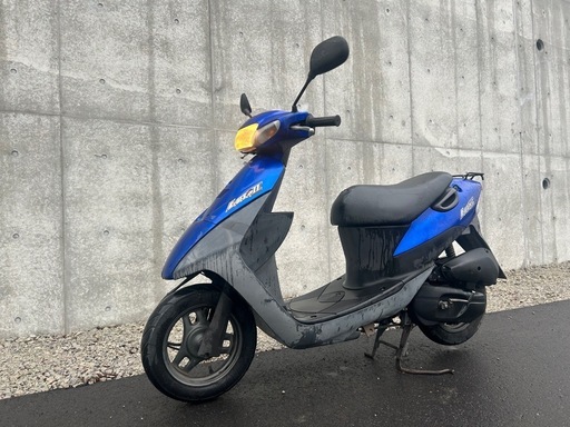 【実働】　2ストパワー!! カッコいい青色!! スズキ レッツ2 CA1PA 実動 安定 吹き上がりOK 原付 バイク レッツ CA1KA ZZ アドレス