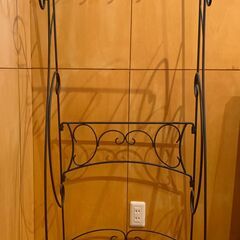 アイアンラック ペットリード ハンガー アンティーク調 ブラック ディスプレイの画像