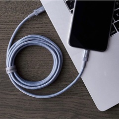 Amazonベーシック TypeC & ライトニングケーブル 急速充電 Apple MFi認証済み USB-C iPhone ダークグレー1.8m  の画像