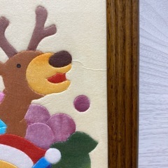 クリスマス　クマ額縁２枚の画像