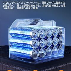 Leymibor ブロワー 強力 洗車 ブロアー 充電式 大容量バッテリー2個搭載 風量調整 軽量 無段変速 3.5㎥/分大風量 風速70m/s 風圧5.5kPa 回転数21,000/min コードレスブロワー 吹き飛ばしと集塵1台2役 互換マキタ18バッテリの画像