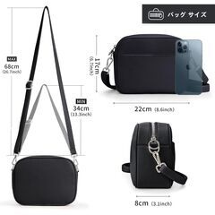 【新品】ショルダーバッグ レディース 小さめ 肩掛け ミニバッグ 防水 軽量 レザーの画像