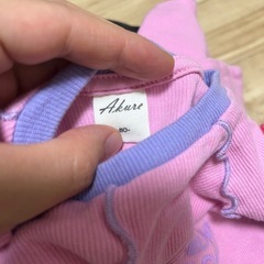 しまむら×Akureコラボ✨ほぼ未使用✨花柄ワッペン✨リブTシャツ✨の画像