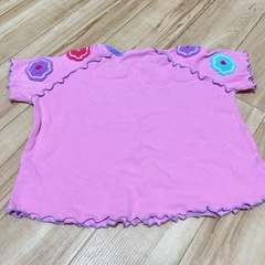 しまむら×Akureコラボ✨ほぼ未使用✨花柄ワッペン✨リブTシャツ✨の画像