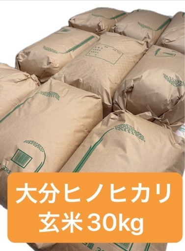 新米！令和7年度産大分ヒノヒカリ 玄米30kg