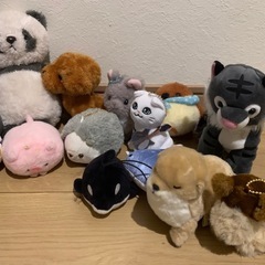 小さな動物のぬいぐるみ　まとめ売りの画像