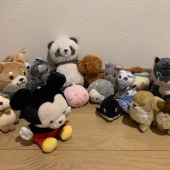 小さな動物のぬいぐるみ　まとめ売りの画像