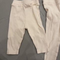 未使用　バースデイ　白ズボン　80  子ども服の画像