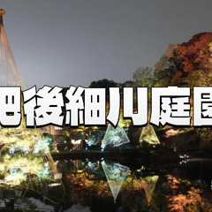とても美しい、肥後細川庭園の紅葉ライトアップを見に行こう！