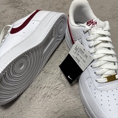 NIKE AIR FORCE 1 ホワイト/レッド　タグ付きの画像